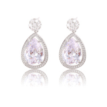 90969 xuping fashion jewelry 2018 china trending products silver color bijuteria women cubic zirconia earrings